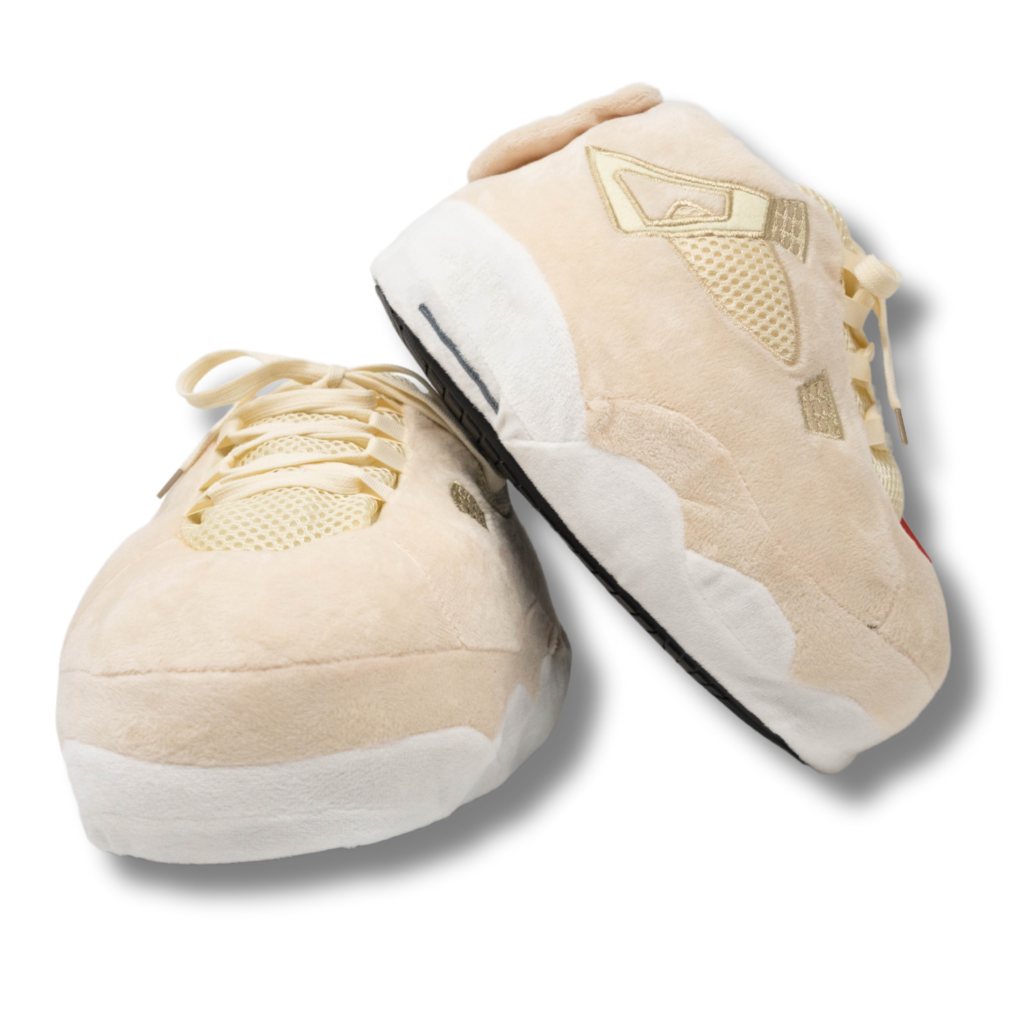 Plush Kickz - Beige & White