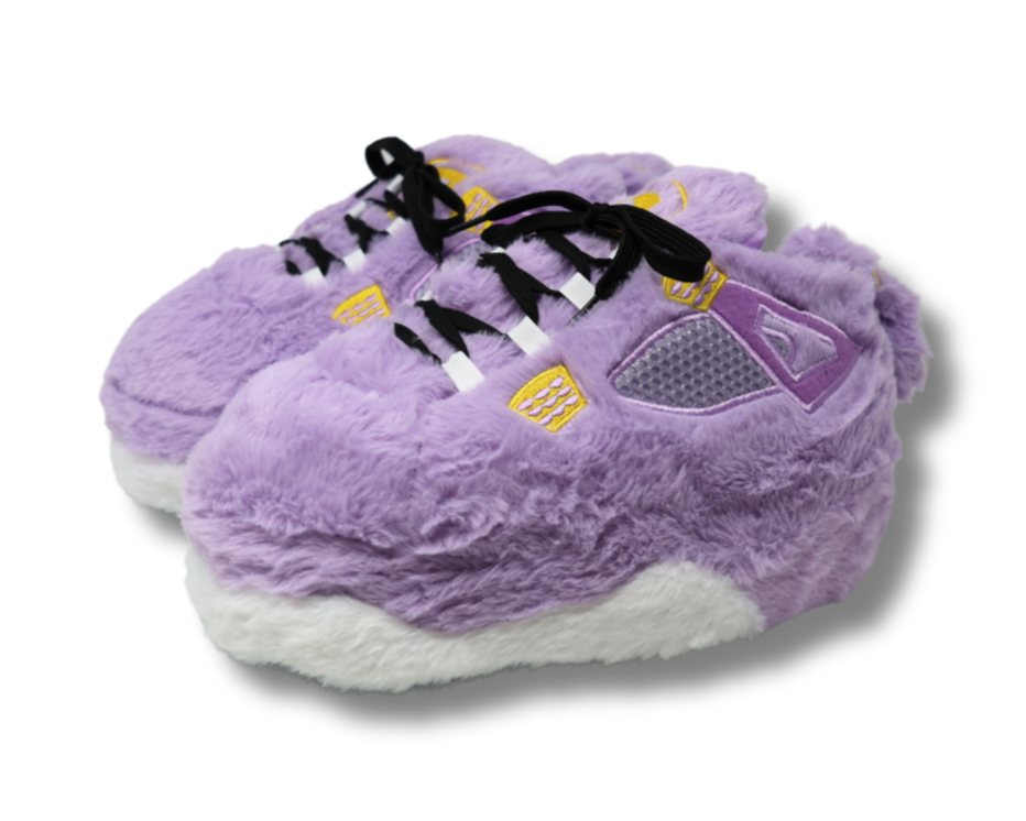 Plush Kickz - Purple & White