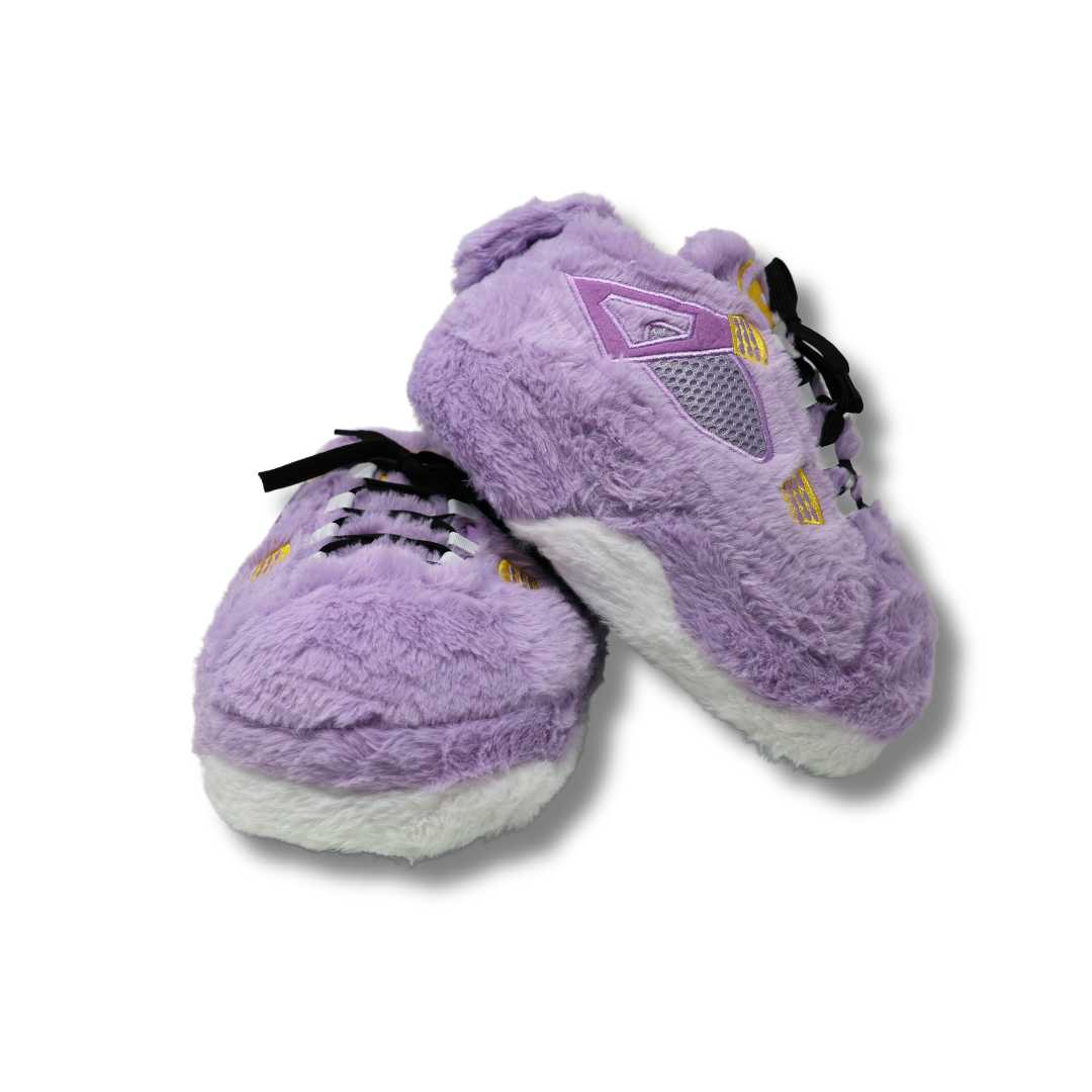 Plush Kickz - Purple & White