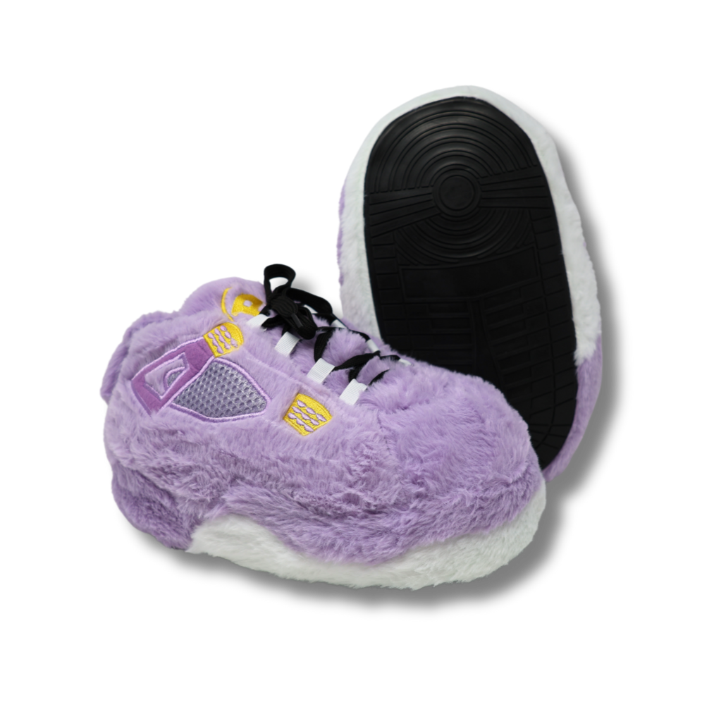 Plush Kickz - Purple & White