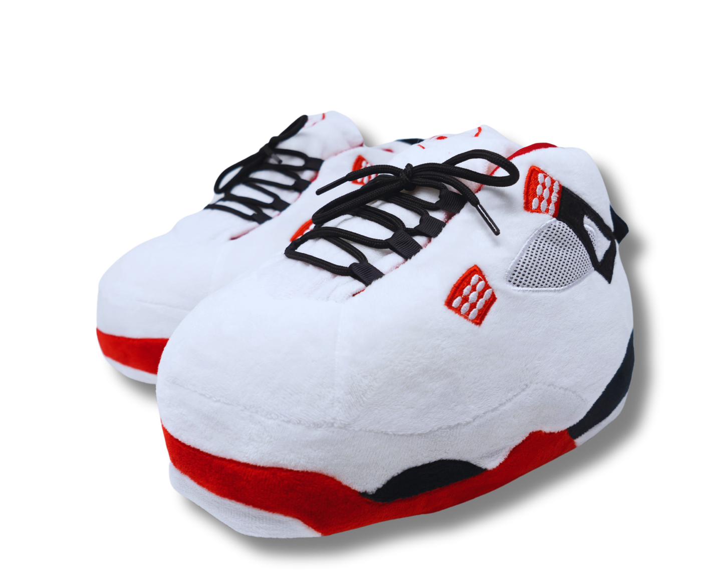 Plush Kickz PK4's - Fire Red & White