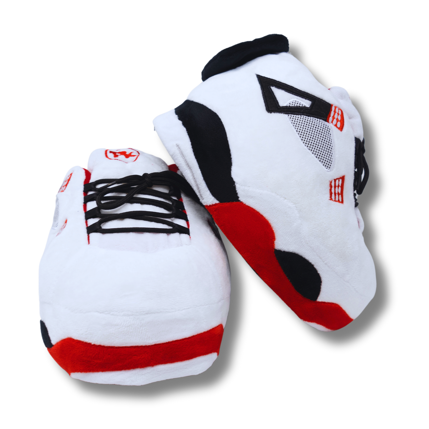 Plush Kickz PK4's - Fire Red & White