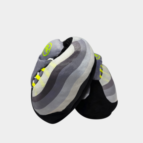 Neon Night Grey Wave - Plush Kickz