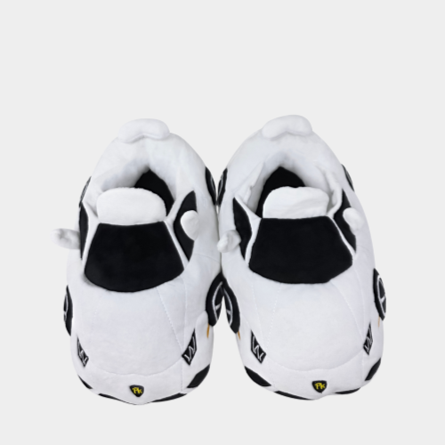 White Car Slippers -  PlushKickz™